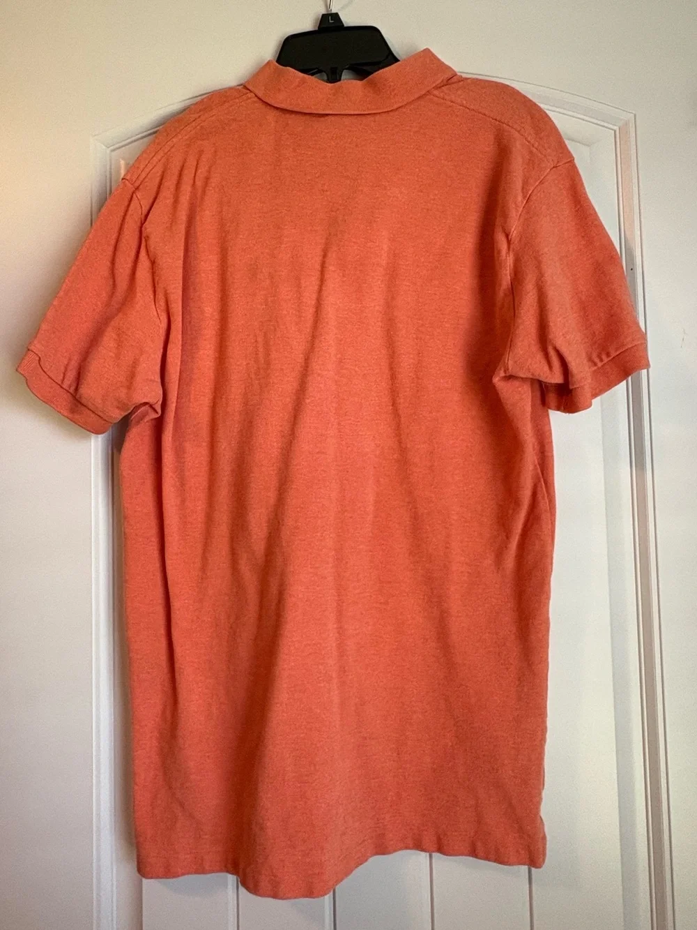 Ralph Lauren Men’s Coral Orange Polo with Teal Pony